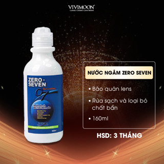  Nước ngâm lens VIVIMOON dung dịch giúp rửa sạch bảo quản kính áp tròng Zero Seven 160ml 