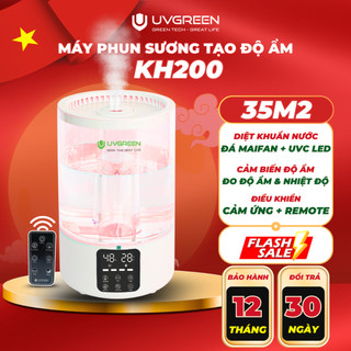   UVG  Máy Phun Sương Tạo Ẩm Không Khí UVGREEN KH200 5L Phun Sương Mịn UVC Diệt Khuẩn Nước Xông Tinh Dầu 