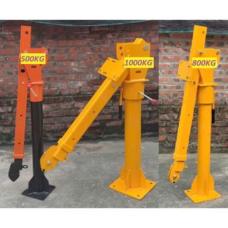 Khung Cẩu Xoay 360 Độ Tải Trọng 500kg Gắn Các Máy Tời Chuyên Dùng Để Lắp Đặt Trên Xe Ô Tô Nâng Hạ Hàng Hóa