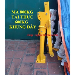 Khung Cẩu Xoay 360 Độ Tải Trọng 500kg Gắn Các Máy Tời Chuyên Dùng Để Lắp Đặt Trên Xe Ô Tô Nâng Hạ Hàng Hóa