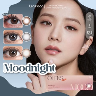  LENS 1 NGÀY tự nhiên LENS XOẮN kính áp tròng nâu tự nhiên giãn tròng Jisoo BlackPink OLENS MOODNIGHT  giá 1 đôi  