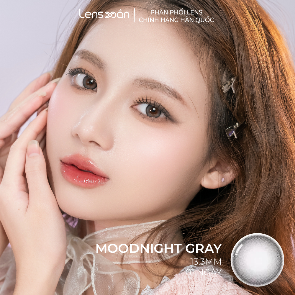 LENS 1 NGÀY tự nhiên LENS XOẮN kính áp tròng nâu tự nhiên giãn tròng Jisoo BlackPink OLENS MOODNIGHT (giá 1 đôi) | BigBuy360 - bigbuy360.vn