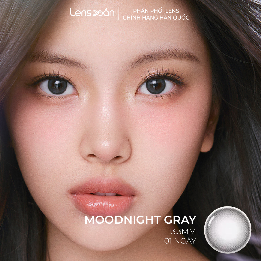 LENS 1 NGÀY tự nhiên LENS XOẮN kính áp tròng nâu tự nhiên giãn tròng Jisoo BlackPink OLENS MOODNIGHT (giá 1 đôi) | BigBuy360 - bigbuy360.vn