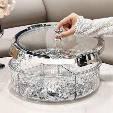 Khay Mứt Tết Mẫu Mới 2026, Khay Đựng Bánh Kẹo Gấu Bear Xoay 360 Độ New 2026