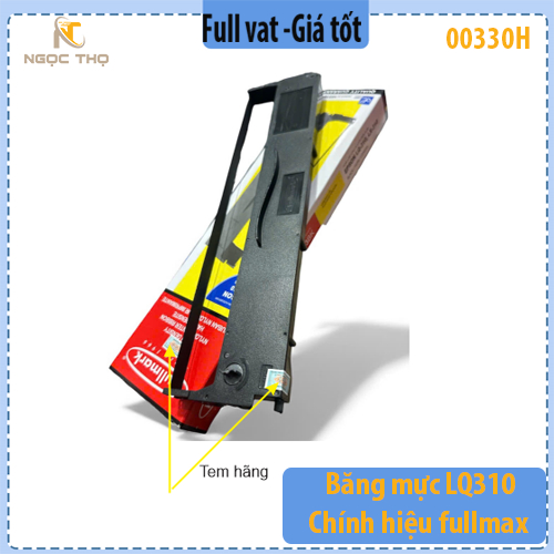Combo 10 Ribbon/Băng mực máy in kim Fullmax – Dùng cho Epson LQ-310 / LQ310 / LX-310 – 12.7mm x 10m 