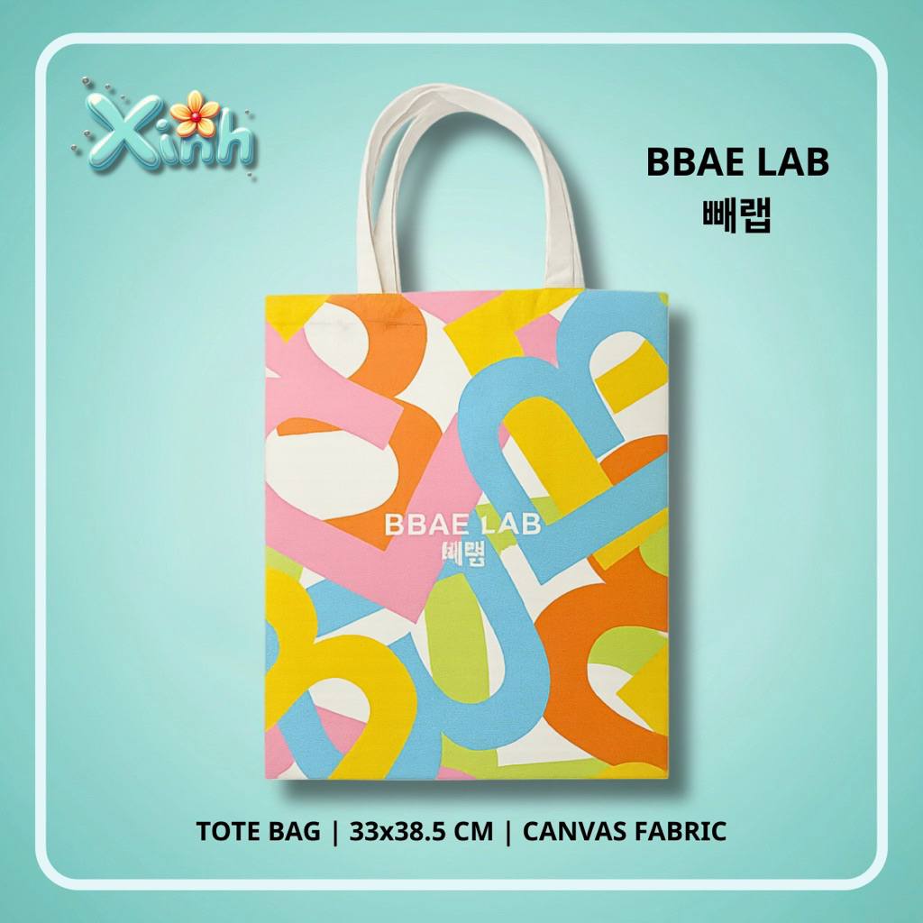 Túi tote vải bố canvas Balporo BBae Lab Hàn Quốc chính hãng - Xinh