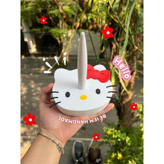 Trục Xoay Len, Giá Đỡ Len Hello Kitty Tháo Lắp Được, Dễ Thương, Tiện Lợi Cho Đan Móc Handmade