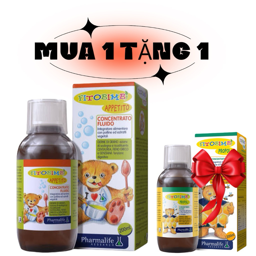 FITOBIMBI APPETITO 200ml Siro ăn ngon 3 tác động