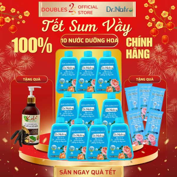 Combo 10 Chai Nước dưỡng hoa Dr Natro 300ml công nghệ Nhật Bản không hôi nước | DOUBLES 2SSHOP