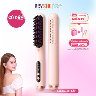  Lược điện ion âm KEYSHE duỗi thẳng tóc bằng nhiệt,sấy gió lạnh phồng tóc phù hợp cho mọi kiểu tóc 