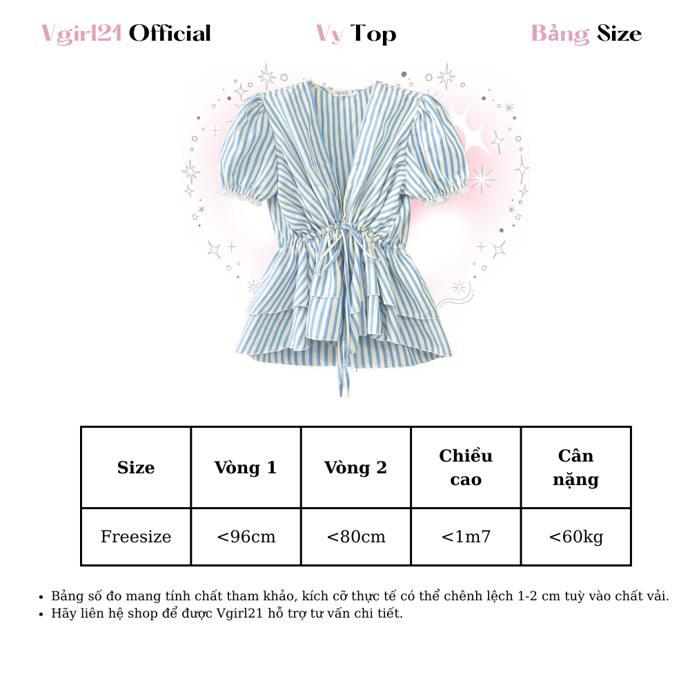 [Deal mở bán] - Vy Top - Áo Tay Bồng Cổ V Freesize Có Dây Rút Eo - Tặng Kèm Áo 2 Dây Croptop | BigBuy360 - bigbuy360.vn