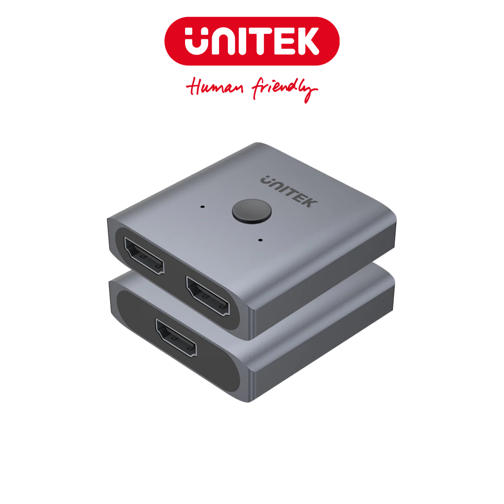Switch Chuyển Mạch HDMI 2 Chiều (2 In - 1 Out / 1 In - 2 Out) Độ Phân Giải 4K UNITEK V1127A