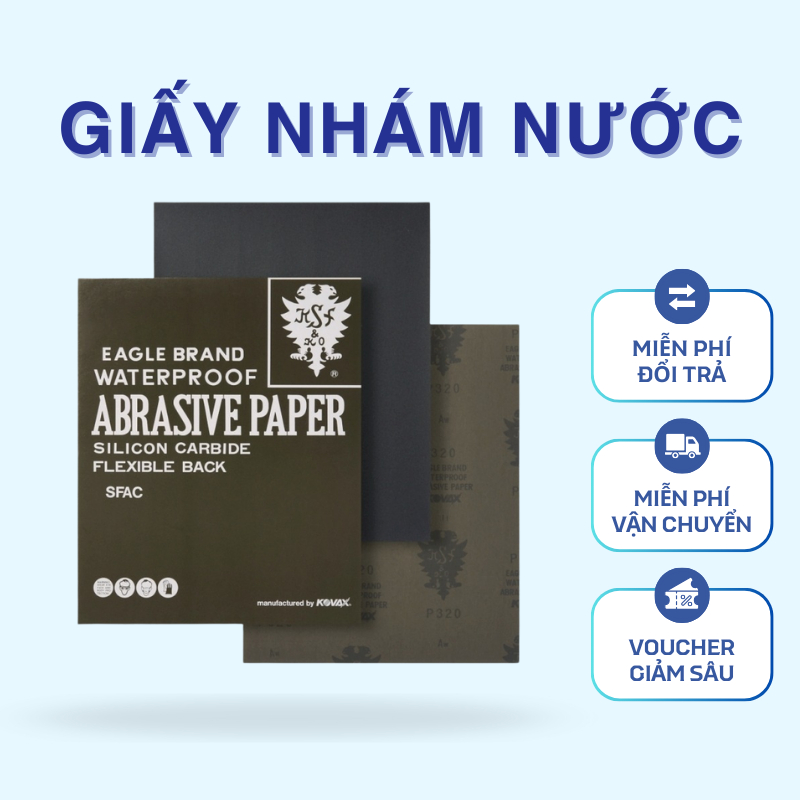Giấy nhám nước nhập khẩu từ Nhật Kovax - ABRASIVE PAPER