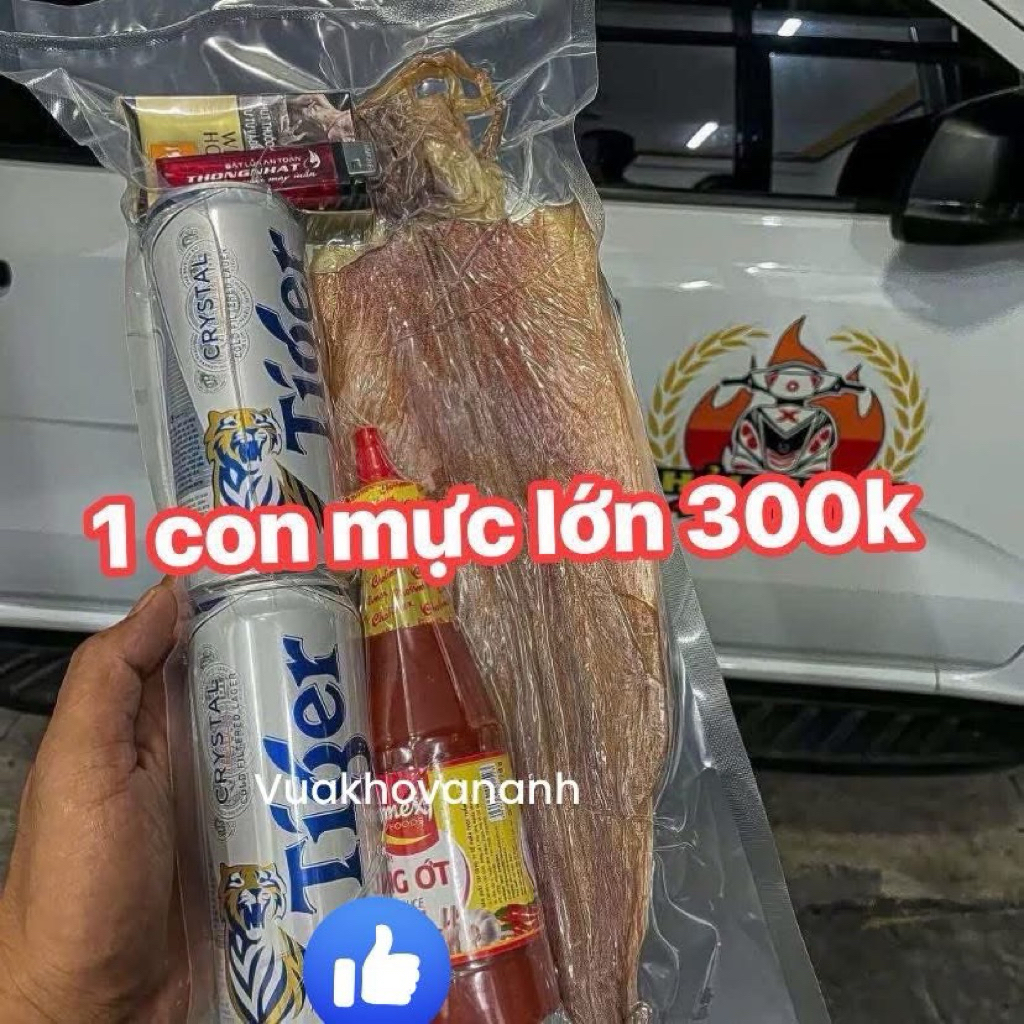 1 CON Khô Mực Câu Chuẩn size 6-10 con/kg Mực dày Bao Ăn Ảnh Thật