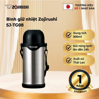  Bình giữ nhiệt Zojirushi SJ-TG08-XA  SJ-TG10-XA 800ml  1L bảo hành giữ nhiệt 1 năm hàng chính hãng 