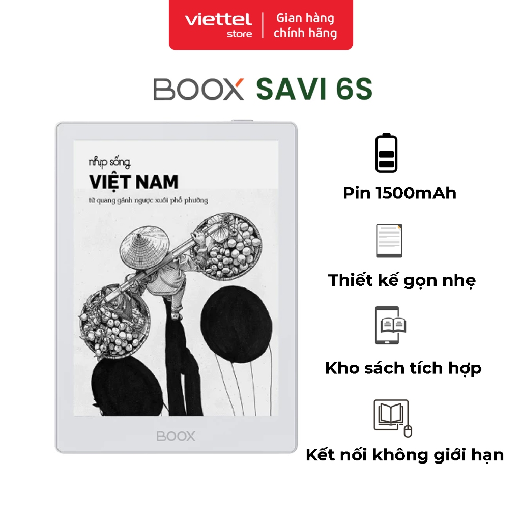 Máy đọc sách Boox Savi 6S Chính hãng