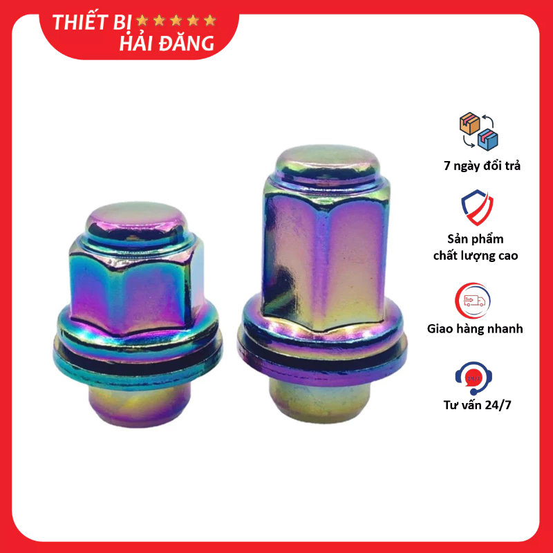 Ốc lốp, ốc bánh xe Toyota (Hilux, Innova, Vios, camry, fortuner,...) Đúc nguyên khối