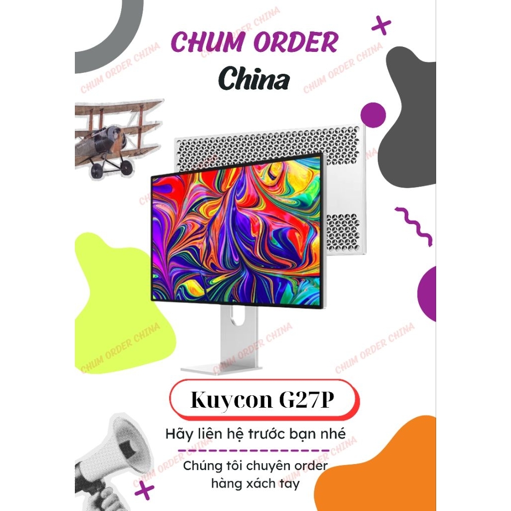 [ Bảo hành 3 năm ] Màn hình Kuycon IPS 5K 60Hz 27 Inch G27P