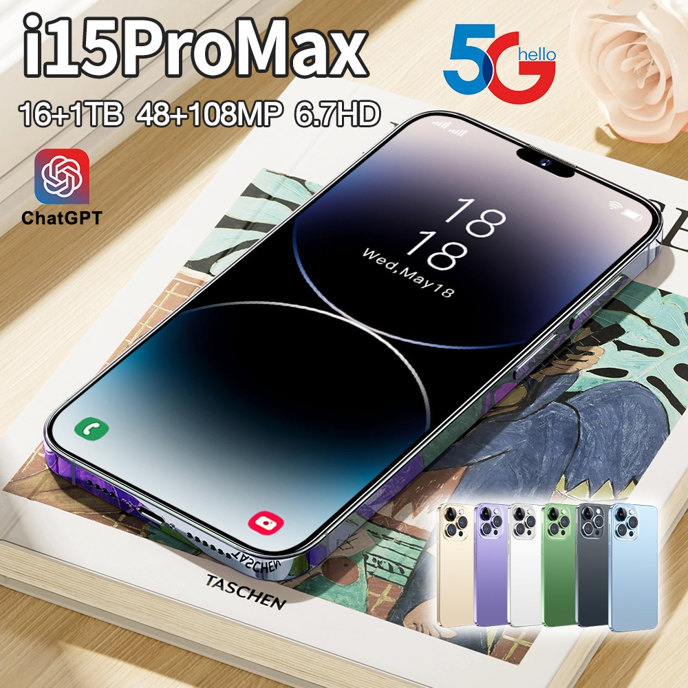 M15 Pro Max điện thoại chính hãng giá rẻ Mạng 3G/4G/5G 16GB RAM +1TB ROM 7.3Inch Hỗ Trợ Bluetooth Si