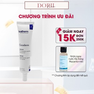   date 2028  Kem Tái Tạo Phục Hồi Tổn Thương Da Và Ngăn Ngừa Sẹo Cicaderm Cream Ivatherm 40ml tặng tẩy trang mini 