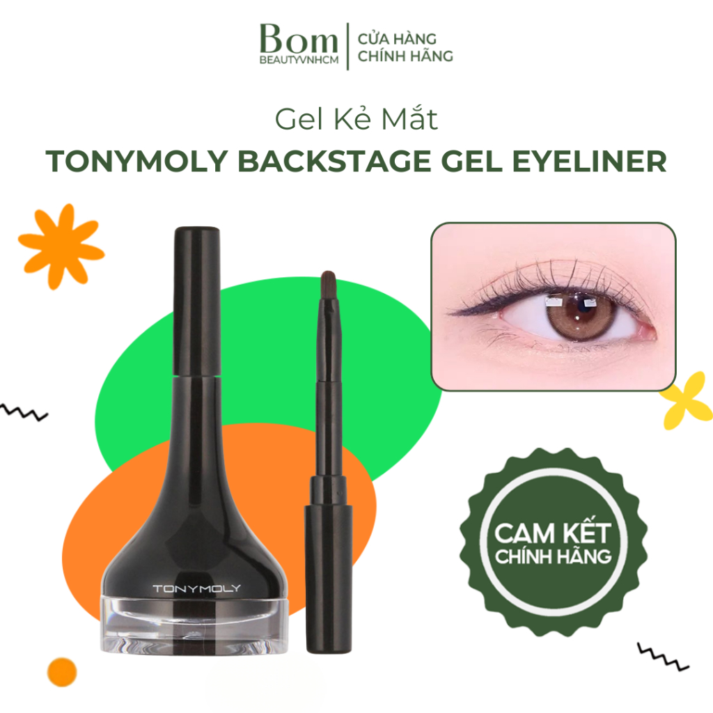 [Mẫu Mới] Gel Kẻ Mắt Sắc Nét Tony Moly Backstage Eyeliner 4g (10/2027)