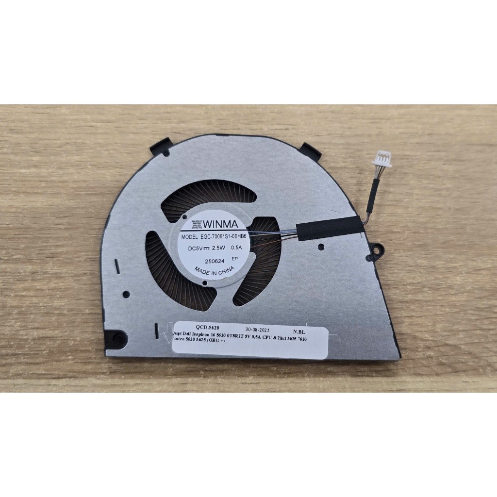 Thay Quạt Tản Nhiệt Laptop Dell Vostro 16 5620 5625 5630 , Inspirion 5620 5625 7620 0T8R2T 5V mới