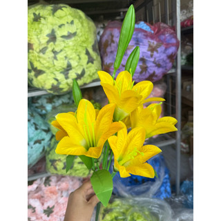 Hoa ly vải cao 40cm trang tri bàn thờ