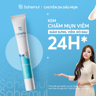   LIVE KOL  Kem Chấm Mụn Sahemul Giảm Mụn Viêm Mụn Bọc Mụn Mủ Mụn Trứng Cá Hiệu Quả Nhanh 20gr 