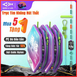   Mua 5 Tặng 1  Trục Tím Buộc Sẵn Không Nút Thắt Qianlilai Tải Cá Tốt Đủ Size 3m6-7m2 Trục Câu Đài 