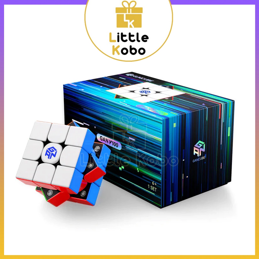 Rubik 3x3 Gan V100 Maglev UV Cube Flagship 2025 Rubic 3 Tầng Nam Châm Đồ Chơi Trí Tuệ Trẻ Em Tư Duy