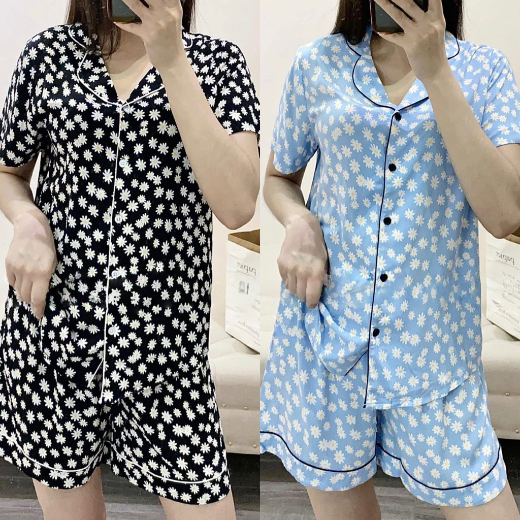 Bộ pyjama đùi nữ Lativ xuất dư xịn