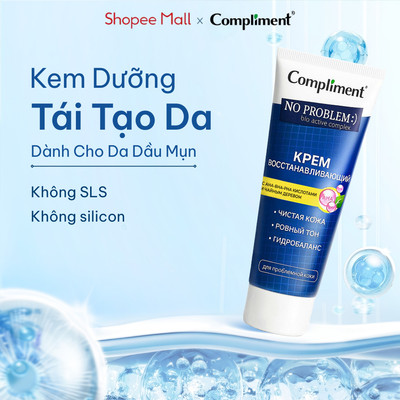Kem Dưỡng Compliment AHA-BHA-PHA Tái Tạo, Giảm Mụn Sưng Đỏm, Làm Dịu & Phục Hồi Da 50ml