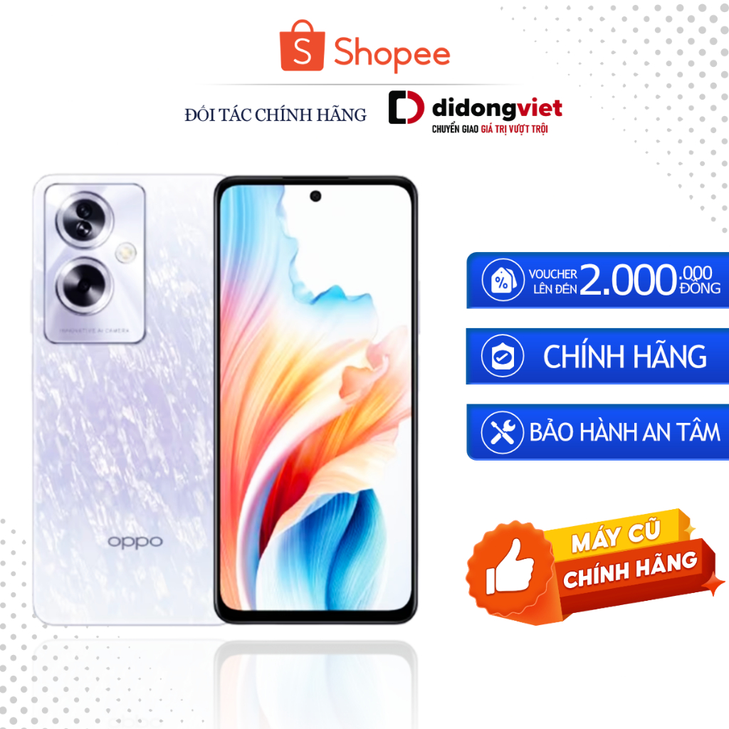 [Máy cũ] Điện thoại OPPO A79 5G 8GB | 256GB, Màn hình 6.72" - Mediatek Dimensity 6020 - Camera 50MP+