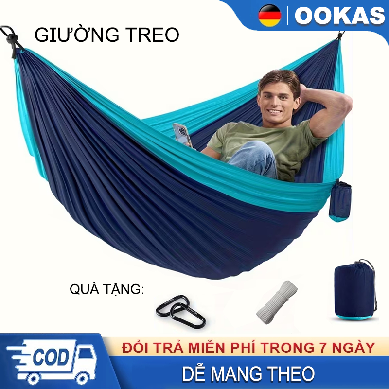 OOKAS Võng Dã Ngoại, Võng Camping,【Võng Xếp TẶNG TÚI ĐỰNG VẬT】