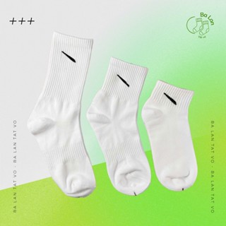 COMBO Tất Vớ NI.K Cổ Cao , Cổ Trung , Cổ Ngắn dệt kim Trắng , Đen , Thể Thao , Đi Chơi , Đi Học, Đi làm , Phong cách