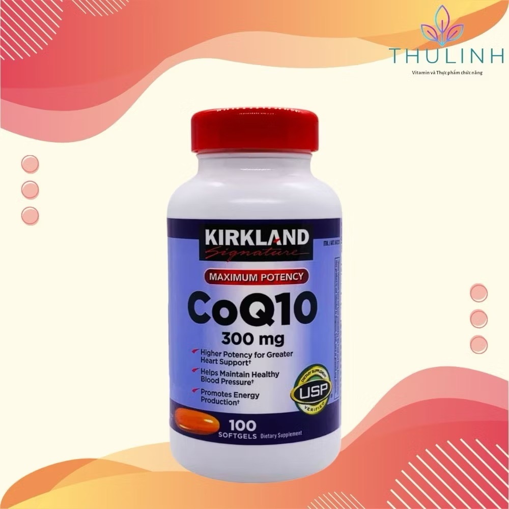 Viên uống CoQ10 300mg Kirkland 100 viên hàng Mỹ