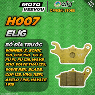   MTVV  Bố thắng dĩa má phanh dĩa ELIG H007 Winner Sonic GTR Fu X Fu Fi Fu 125 Wave S110 Blade RSX Cup 125 Viva<END> 