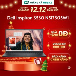  Laptop Dell Inspiron 3530 N5I7305W1  i7 1355U 16GB 512GB  15.6 inch FHD  Win 11+Office  Black  - Chính hãng 