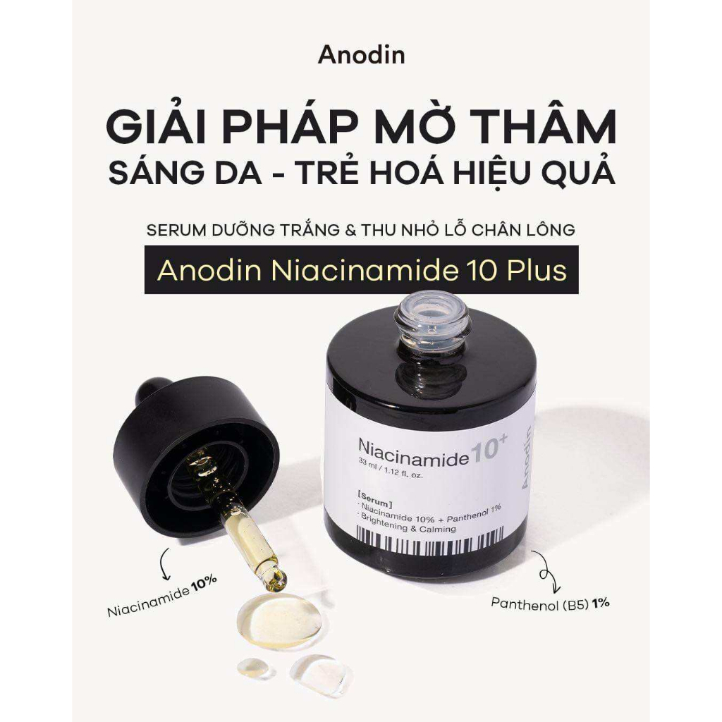 Tinh Chất Dưỡng Trắng Và Mờ Thâm Anodin Niacinamide 10 Plus