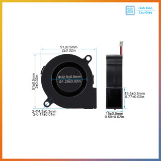 QUẠT HÚT CON SÒ 5015 5V / 12V / 24V