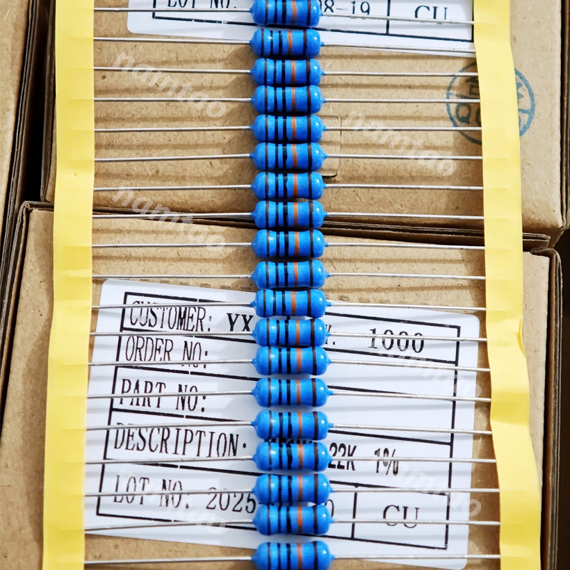 Điện trở MF 1W 10R chân đồng sai số 1%