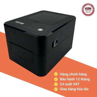 Máy in tem nhãn , mã vạch 2 hàng tem , in vận đơn khổ A7 PD304 [USB + LAN] Bảo hành Chính hãng