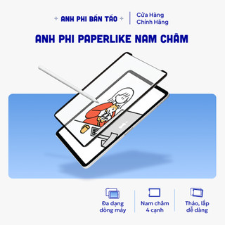  Miếng Dán Màn Hình Paperlike Nam Châm Anh Phi PaperMag | Tháo Rời Dễ Dàng Viết Vẽ Như Giấy Cho iPad Gen Air Pro Mini 