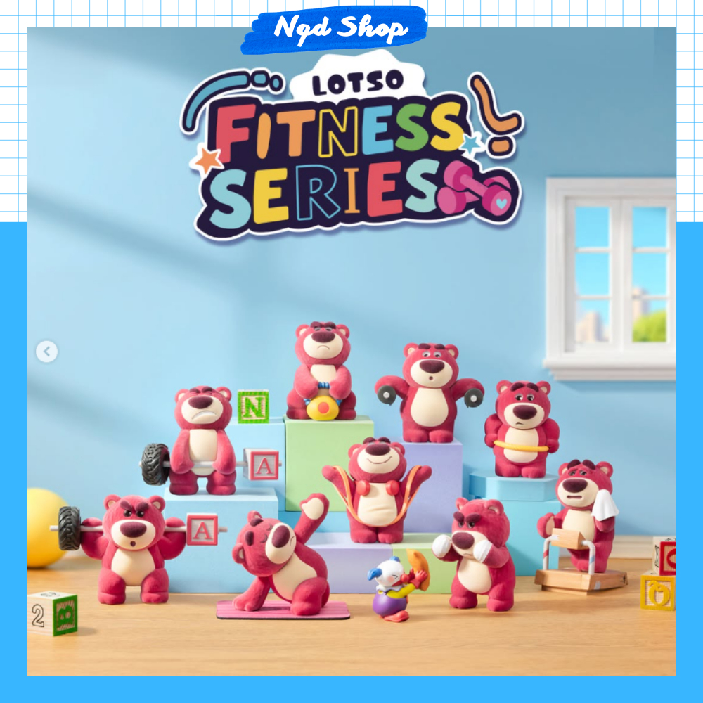 (1 set 8 box) Blindbox Lotso Fitness Series Chính Hãng 52Toys Nguyên Seal Full Box