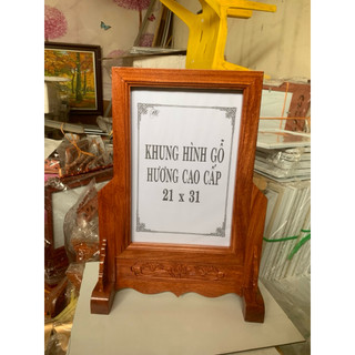 khung ảnh thờ gỗ hương mặt kính