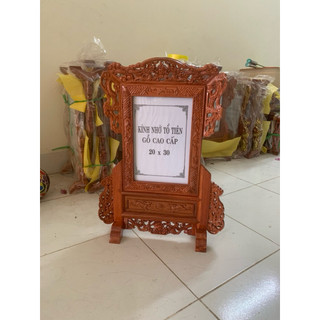 khung ảnh thờ gỗ hương mặt kính