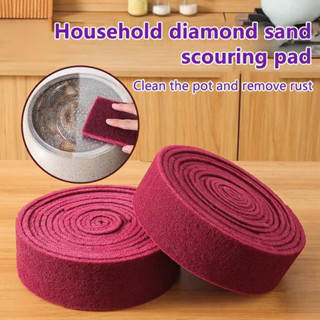🌈🌈Cuộn giẻ cọ xoang nồi dài 1m dễ cắt Miếng chà nhám nhà bếp loại bỏ rỉ sét và bụi bẩn Vải lau cửa gạch cửa sổ