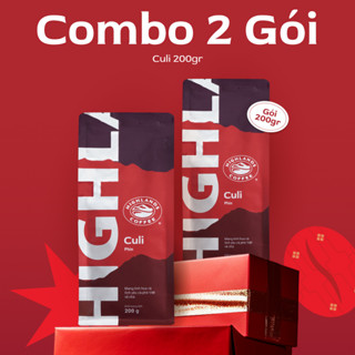  Combo 2 gói Cà Phê Rang Xay Culi Highlands Coffee 200g gói 