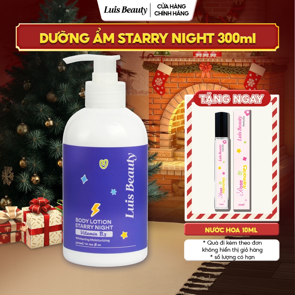 Sữa Dưỡng Thể Sáng Da Luis Beauty 300ml Dưỡng Ẩm Mềm Mại, Hương Nước Hoa Quyến Rũ