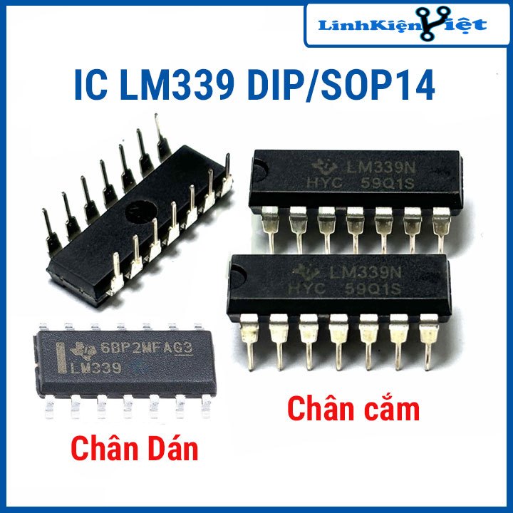 IC so sánh LM339 chân cắm chân dán